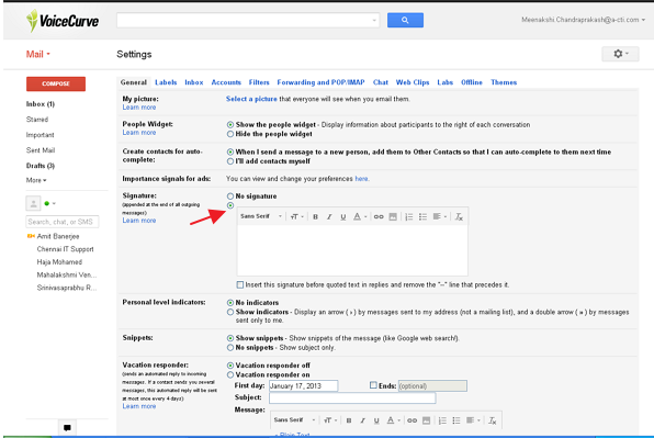 how to create signatures in gmail