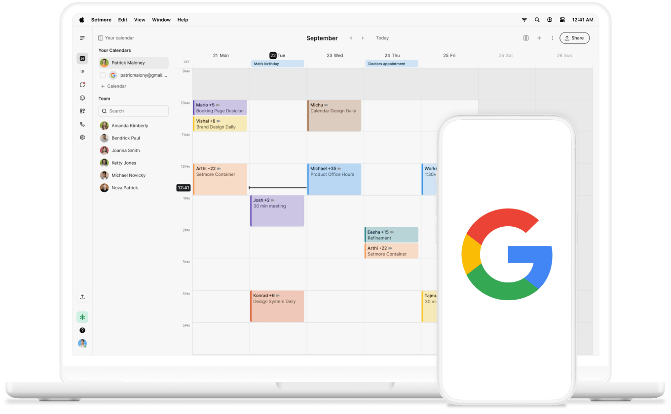 Reserve with google desktop