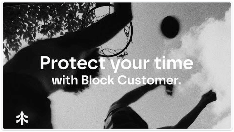 block customer video cover