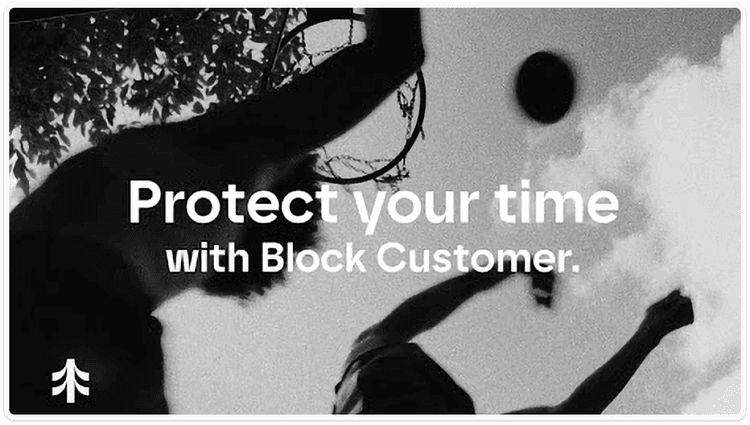 block customer video cover