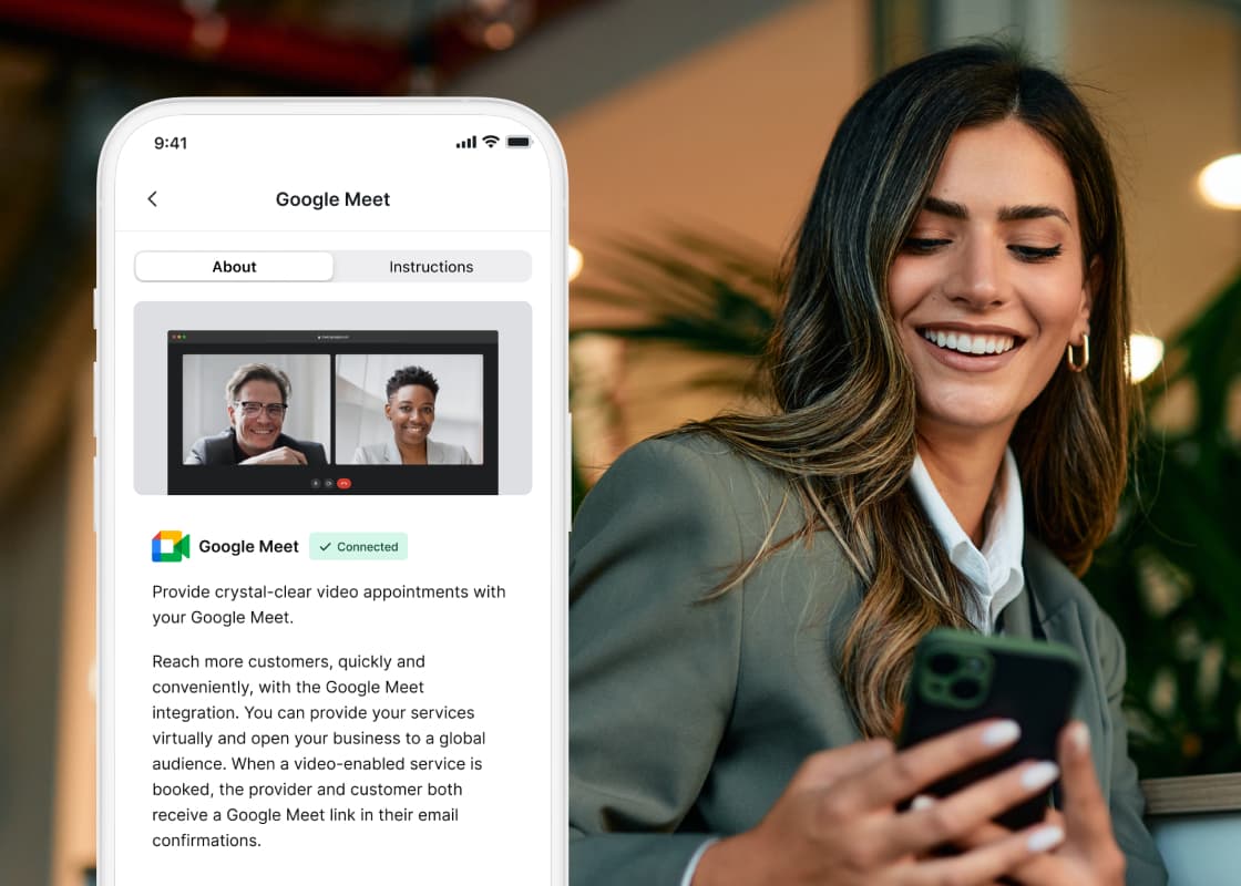 woman on a video call on mobile